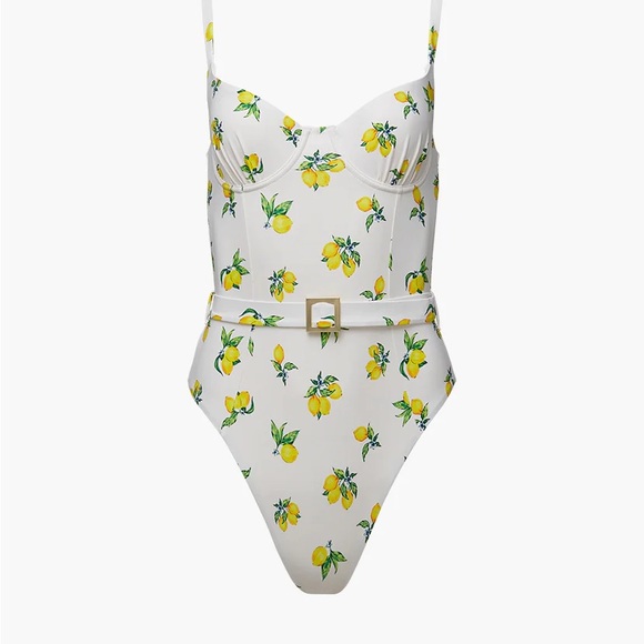 WeWoreWhat Other - WeWoreWhat Underwire Ditsy Lemons One Piece